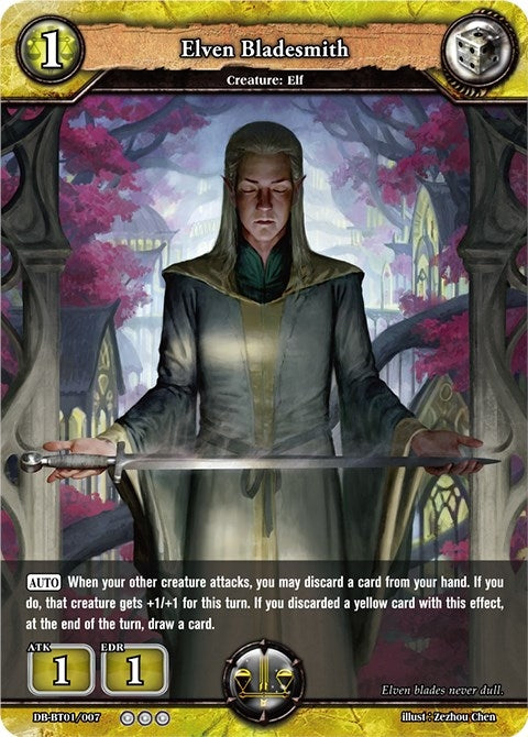 Elven Bladesmith (1007) [BP01] - Dragoborne Single