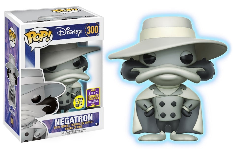 Darkwing Duck: Negatron (Glow in the Dark) (Limited Edition) (GameStop Exclusive) (300) [POP!] - Funko Sealed