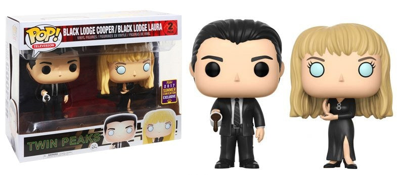Twin Peaks: Black Lodge Cooper and Laura 2-pack (Limited Edition) (BoxLunch Exclusive) [POP!] - Funko Sealed