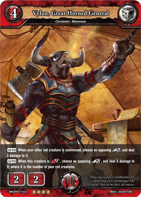 Vylon Great Horned General (1074) [BP01] - Dragoborne Single