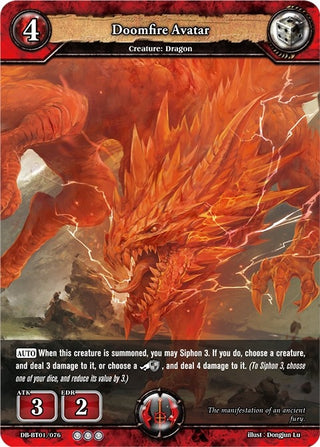 Doomfire Avatar (1076) [BP01] - Dragoborne Single