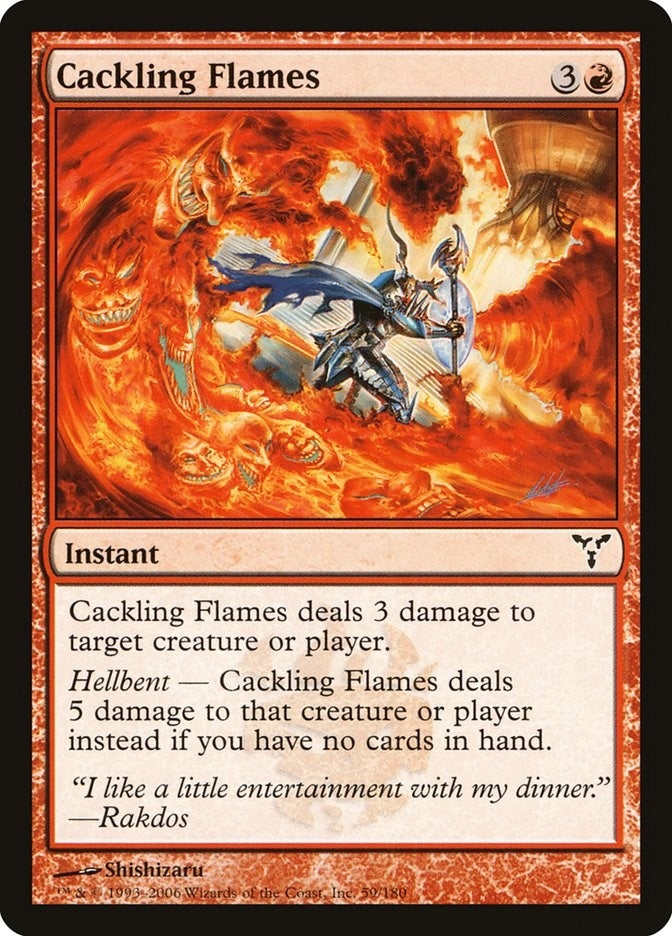 Cackling Flames (59) [DIS] - MTG Single