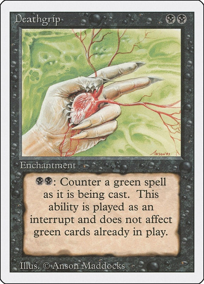 Deathgrip [3ED] - MTG Single