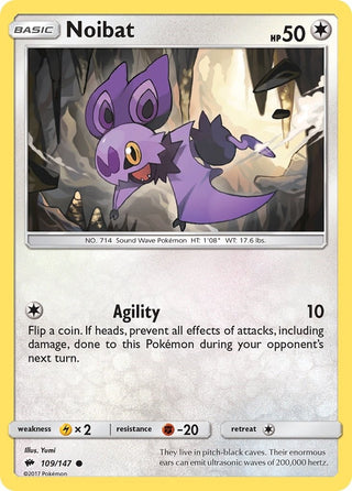 Image for Noibat (109/147) (SM - Burning Shadows) - Pokemon