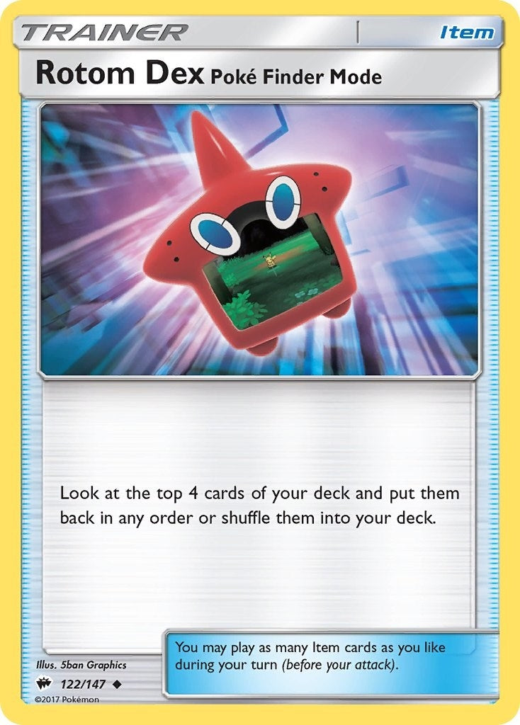 Image for Rotom Dex Poke Finder Mode (122/147) (SM - Burning Shadows) - Pokemon