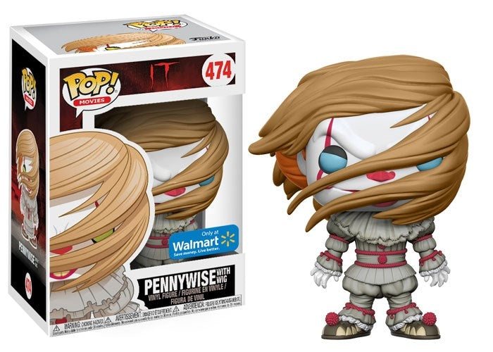 It: Pennywise (with Wig) (Walmart Exclusive) (474) [POP!] - Funko Sealed