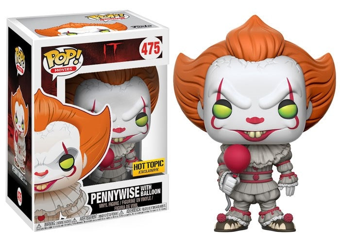 It: Pennywise (with Balloon) (Hot Topic Exclusive) (475) [POP!] - Funko Sealed