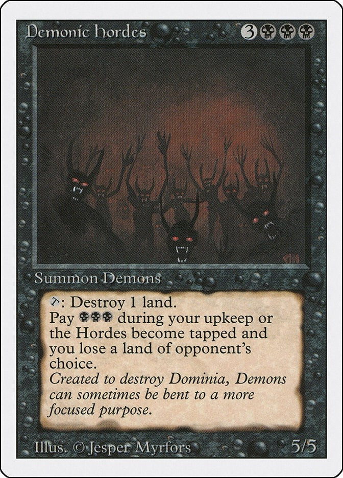Demonic Hordes [3ED] - MTG Single