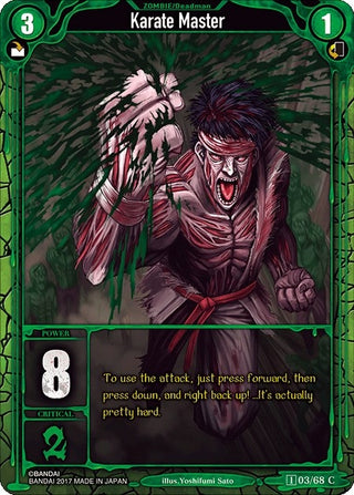 Karate Master (3) [ZWO1] - Zombie World Order TCG Single