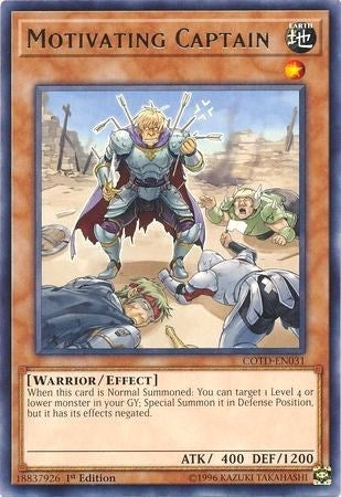 Motivating Captain (31) (COTD) - YuGiOh Single