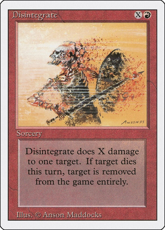 Disintegrate [3ED] - MTG Single