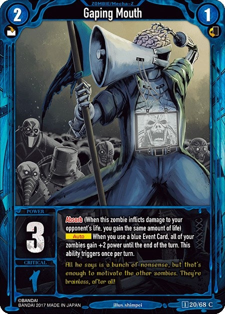 Gaping Mouth (20) [ZWO1] - Zombie World Order TCG Single