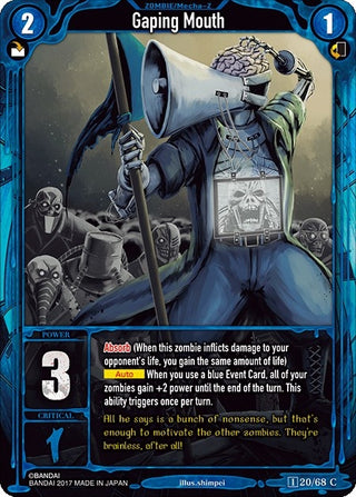 Gaping Mouth (20) [ZWO1] - Zombie World Order TCG Single
