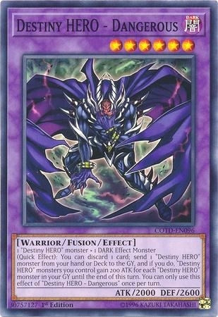 Destiny HERO - Dangerous (96) (COTD) - YuGiOh Single