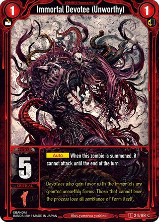 Immortal Devotee (Unworthy) (34) [ZWO1] - Zombie World Order TCG Single