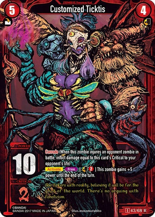Customized Ticktis (Foil) (43) [ZWO1] - Zombie World Order TCG Single