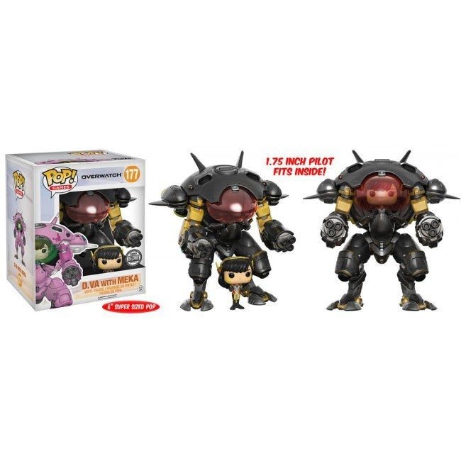 Overwatch: D.VA and MEKA 2-Pack (Carbon Fiber) (Blizzard Gear Exclusive) (177) [POP!] - Funko Sealed