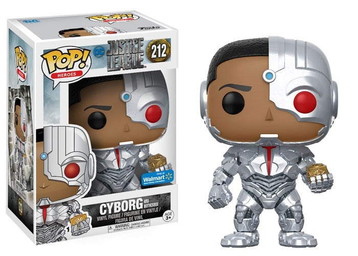 Justice League (2017): Cyborg and Motherbox (Walmart Exclusive) (212) [POP!] - Funko Sealed