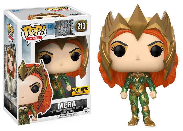 Justice League (2017): Mera (Hot Topic Exclusive) (213) [POP!] - Funko Sealed