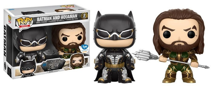 Justice League (2017): Batman and Aquaman 2-Pack (FYE Exclusive) [POP!] - Funko Sealed
