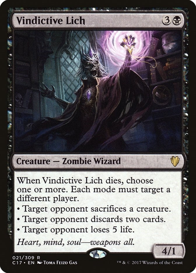 Vindictive Lich (21) [C17] - MTG Single
