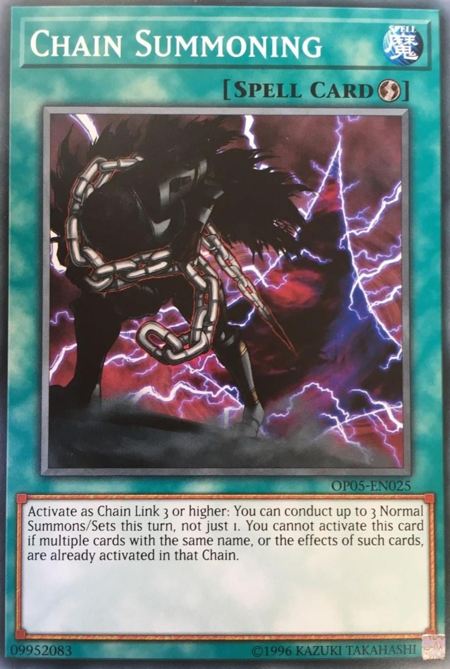 Chain Summoning (5025) (OP05) - YuGiOh Single