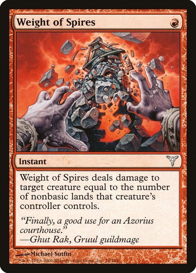 Weight of Spires [DIS] - MTG Single