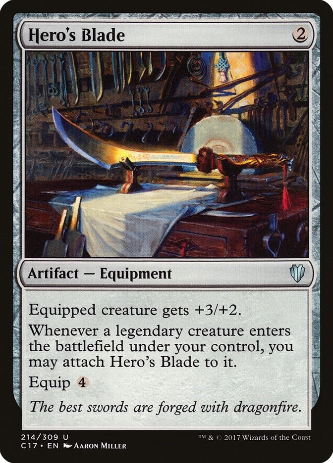 Hero’s Blade (214) [C17] - MTG Single