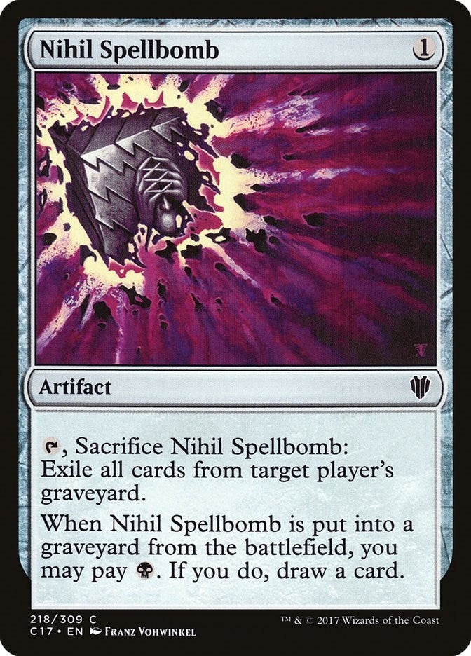 Nihil Spellbomb (218) [C17] - MTG Single