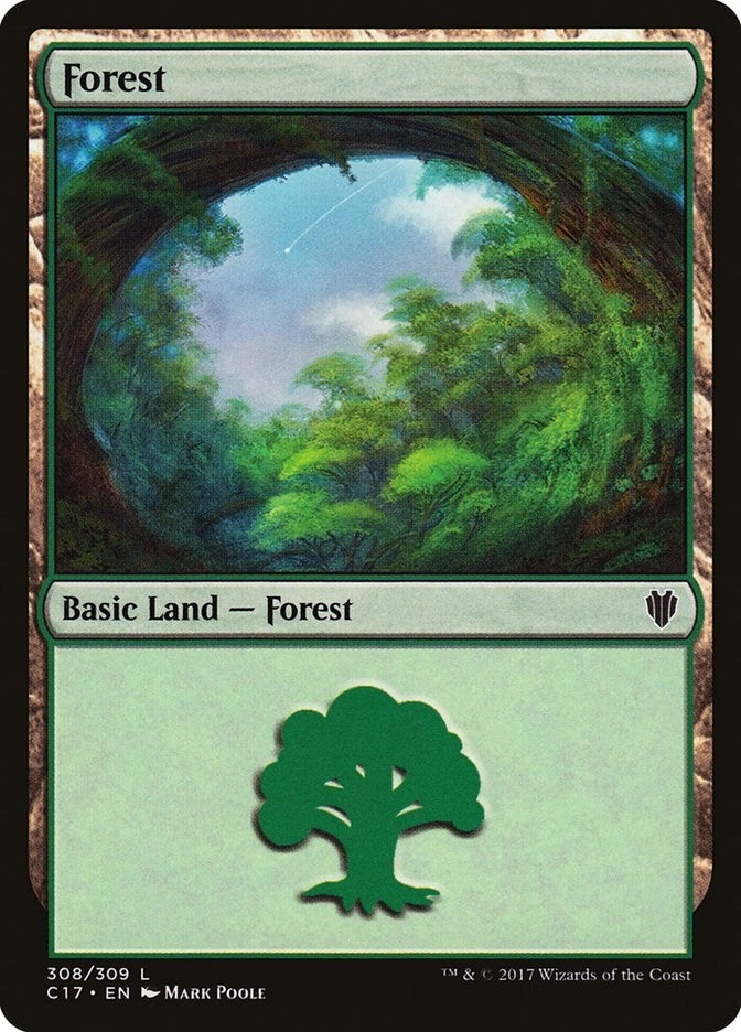 Forest (308) (308) [C17] - MTG Single