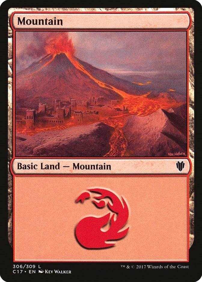 Mountain (306) (306) [C17] - MTG Single