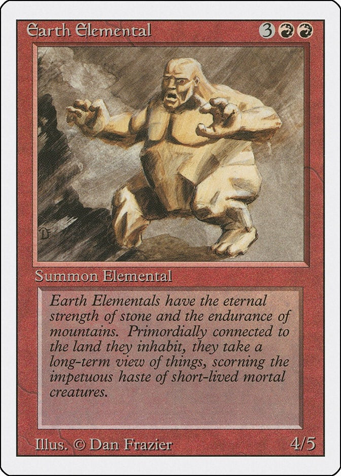 Earth Elemental [3ED] - MTG Single