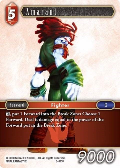 Amarant (3) [OP3] - Final Fantasy TCG Single