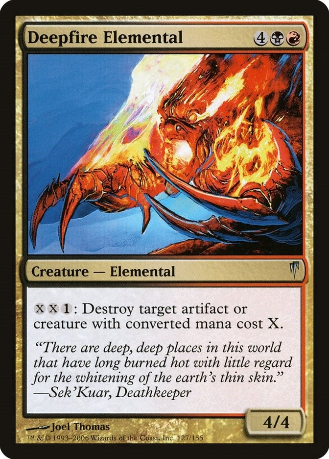 Deepfire Elemental (127) [CSP] - MTG Single