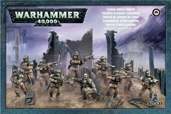 Warhammer: 40K - Astra Militarum Cadian Shock Troops [PLAS] - Warhammer Box Sets Sealed