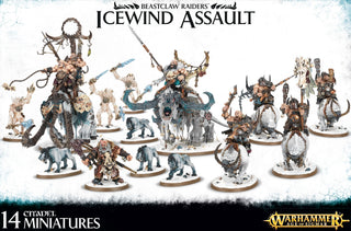 Warhammer: Age of Sigmar - Beastclaw Raiders Icewind Assault [PLAS] - Warhammer Box Sets Sealed