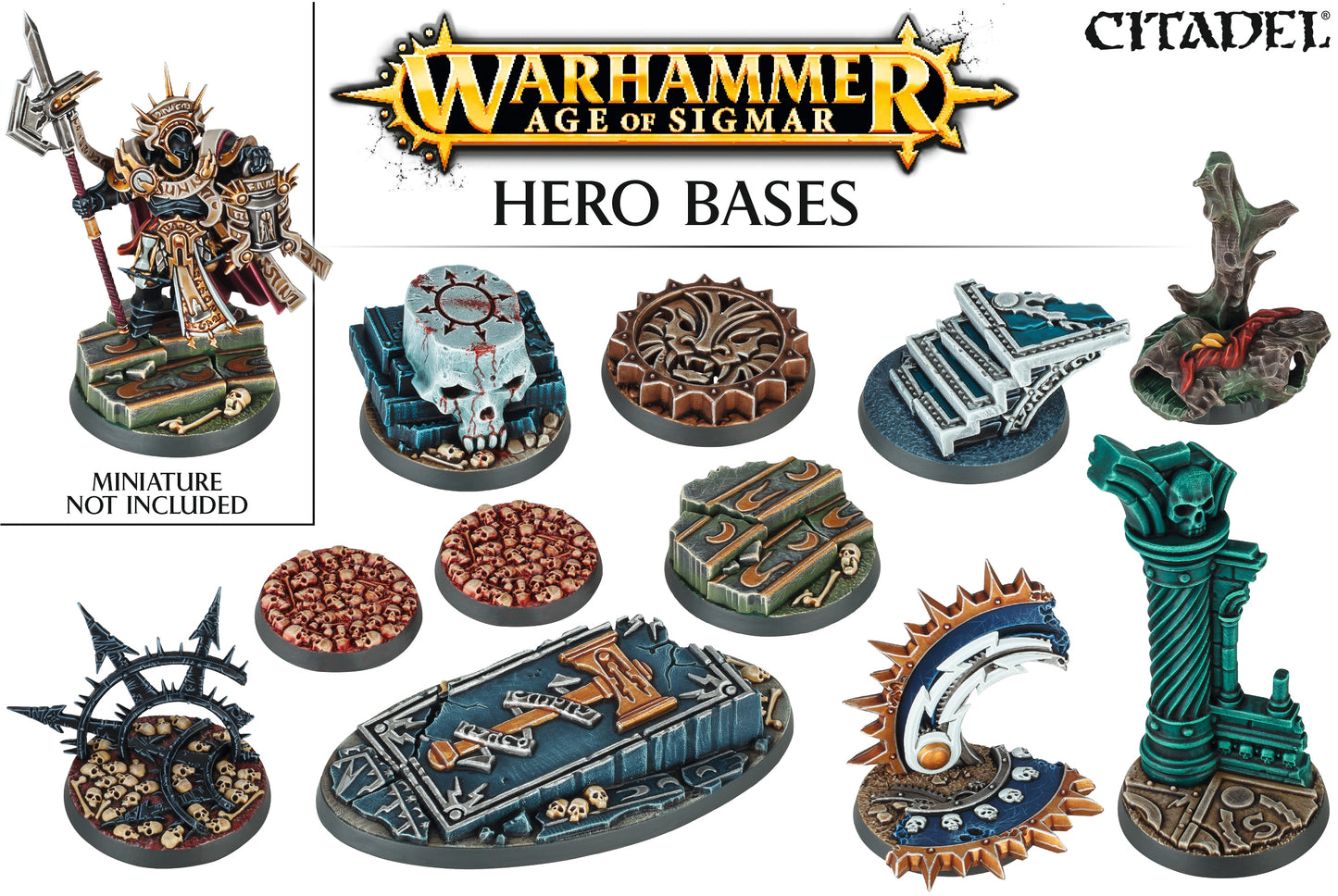Warhammer: Age of Sigmar - Hero Bases [PLAS] - Warhammer Box Sets Sealed