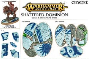 Warhammer: Age of Sigmar - Shattered Dominion 60mm & 90mm Oval Bases [PLAS] - Warhammer Box Sets Sealed