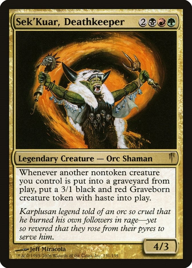 Sek’Kuar Deathkeeper (131) [CSP] - MTG Single