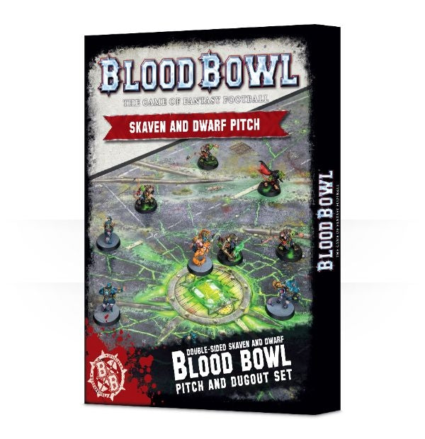 Blood Bowl: Skaven And Dwarf Pitch [ACCS] - Warhammer Game Accessories Sealed