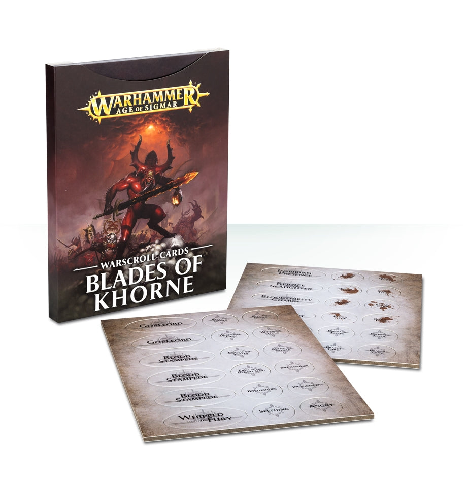 Warhammer: Age of Sigmar - Warscroll Cards: Blades Of Khorne [ACCS] - Warhammer Game Accessories Sealed