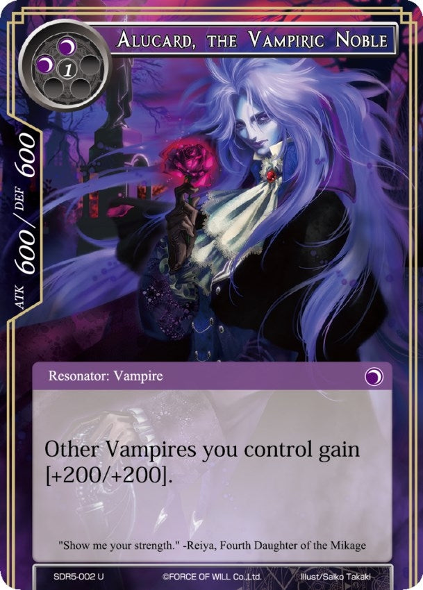 Alucard the Vampiric Noble (5002) [RCSD] - Force of Will Single