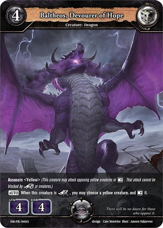 Baltheos Devourer of Hope (3) [PR] - Dragoborne Single