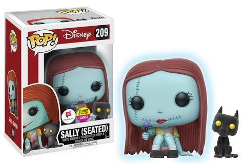 The Nightmare Before Christmas: Sally (Seated) (Flocked) (Glow-in-the-Dark) (Walgreens Exclusive) (209) [POP!] - Funko