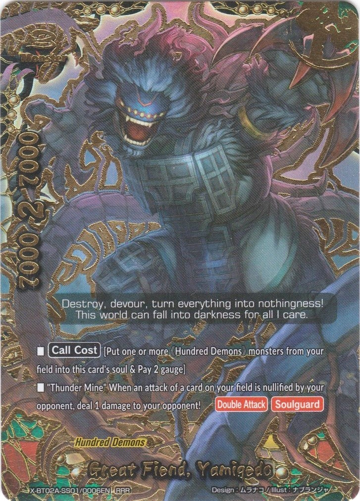 Great Fiend Yamigedo (2010006) [X-BT02A] - Future Card BuddyFight Single