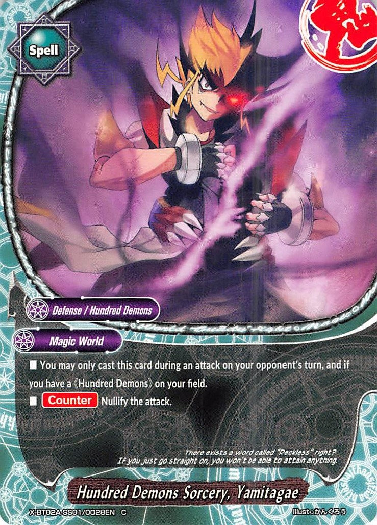 Hundred Demons Sorcery Yamitagae (2010028) [X-BT02A] - Future Card BuddyFight Single