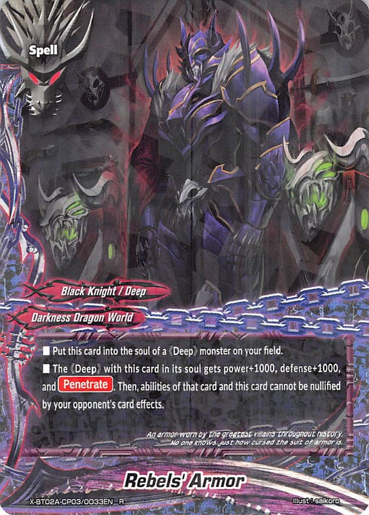 Rebels’ Armor (2030033) [X-BT02A] - Future Card BuddyFight Single