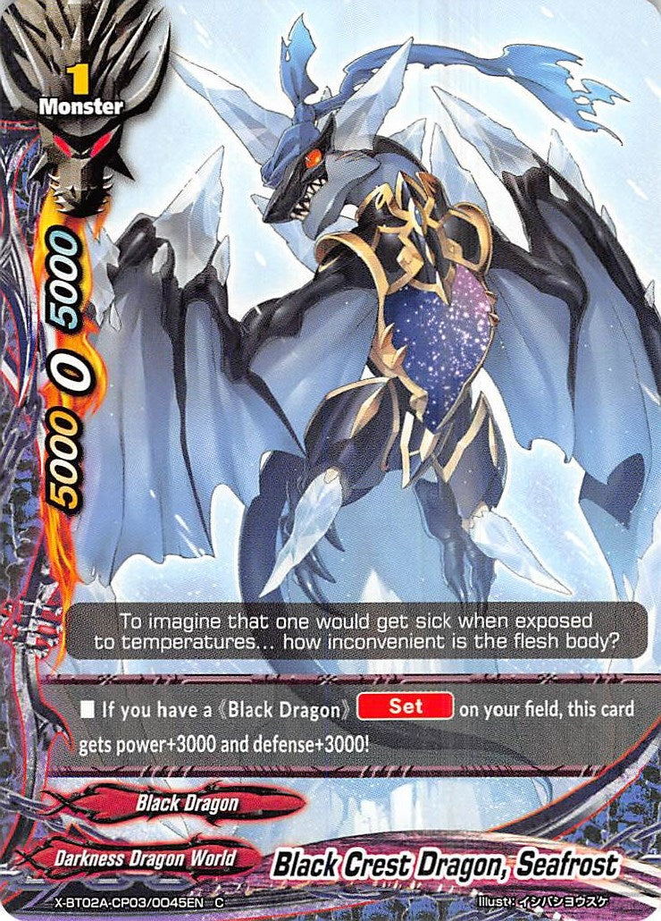 Black Crest Dragon Seafrost (2030045) [X-BT02A] - Future Card BuddyFight Single