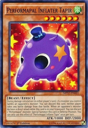 Performapal Inflater Tapir (17061) (MP17) - YuGiOh Single