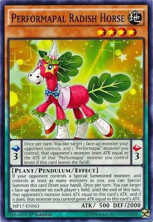Performapal Radish Horse (17063) (MP17) - YuGiOh Single